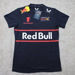 Red Bull Racing Shirt NWT Womens 4/ Small Blue Castore 2025 Max Verstappen S/S